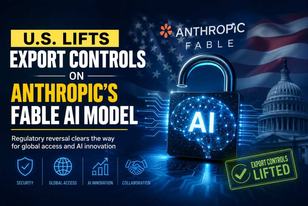 US removes curbs on Anthropic's latest Fable and Mythos AI models