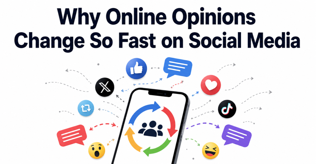 Why Online Opinions Change So Fast on Social Media